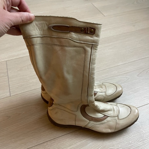 Off white/beige Klub Nico boots size 7. - Picture 7 of 7